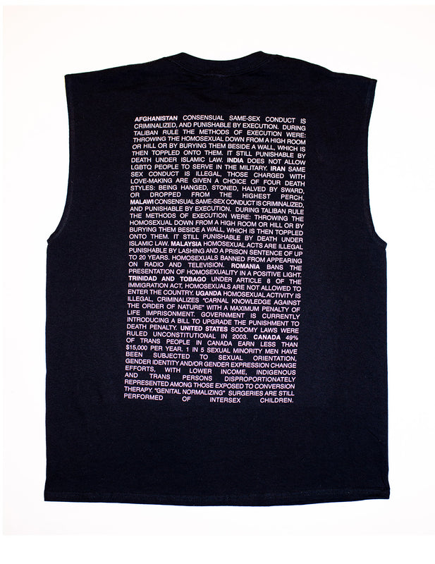 RED WITH LOVE MUSCLE TEE
